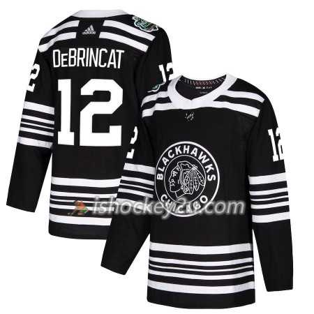 Mænd NHL Chicago Blackhawks Trøje Alex DeBrincat 12 2019 Winter Classic Adidas Sort Authentic